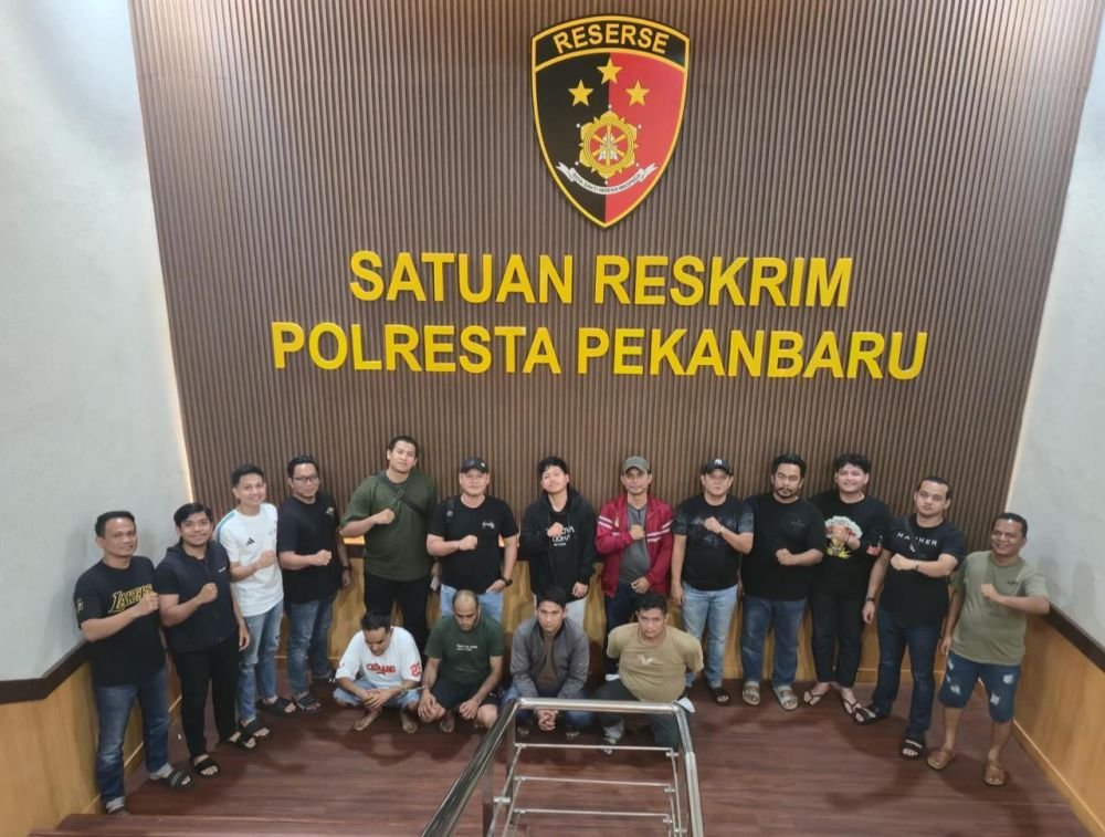 Aksi Brutal Debt Collector di Pekanbaru, Empat Pelaku Ditangkap  Polisi